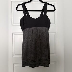 Lululemon Black and Gray Tank Top